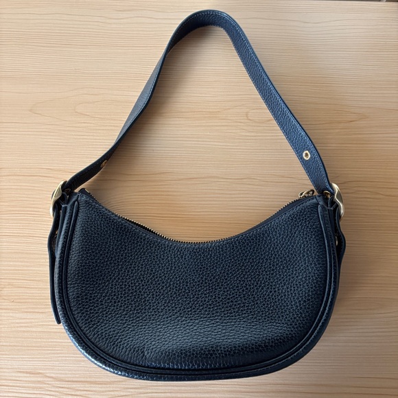 COACH BLACK LUNA BAG - Picture 1 of 4